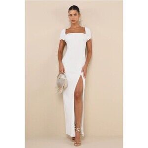 Lulu's Elegant White Wedding Dress